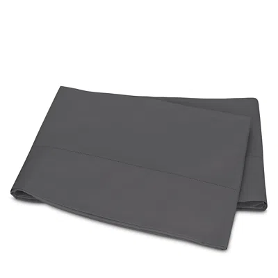 Matouk Milano Hemstitch Flat Sheet, Twin In Black