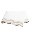 Matouk Mirasol Flat Sheet, Full/queen In Champagne Beige