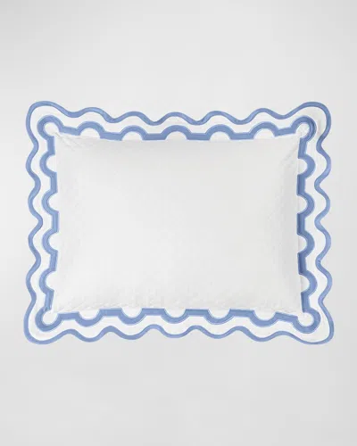 Matouk Mirasol Matelasse Boudoir Sham In Azure