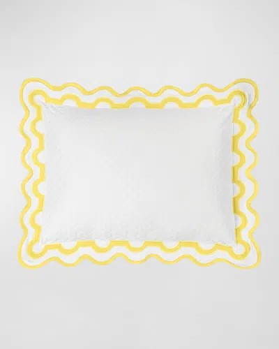 Matouk Mirasol Matelasse Boudoir Sham In Yellow