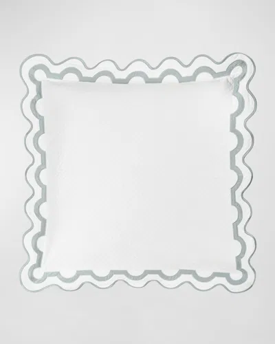 Matouk Mirasol Matelasse Euro Sham In Gray