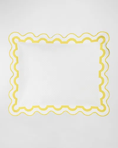 Matouk Mirasol Matelasse King Sham In Lemon