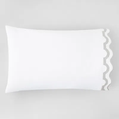 Matouk Mirasol Standard Pillowcase, Pair In Silver