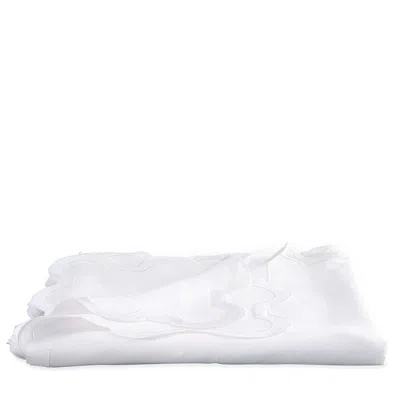 Matouk Mirasol Tablecloth, 70 X 108 Oblong In White