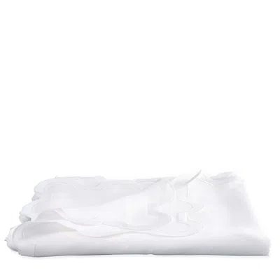 Matouk Mirasol Tablecloth, 70 X 162 Oblong In White
