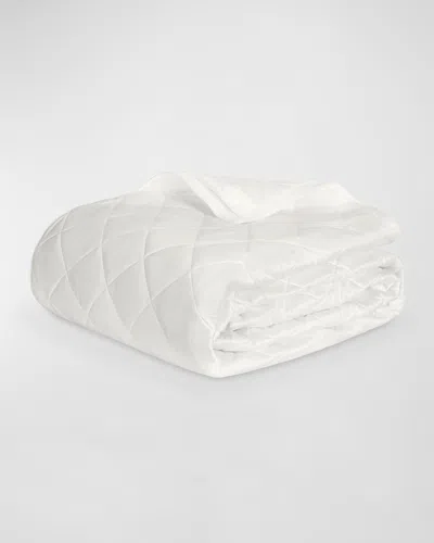 Matouk Nocturne King Quilt In White