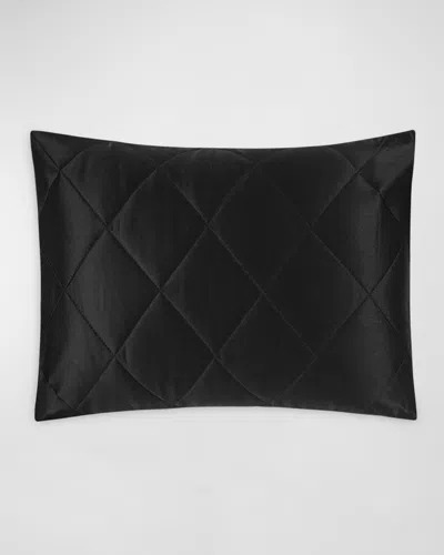 Matouk Nocturne Quilt Boudoir Sham In Black