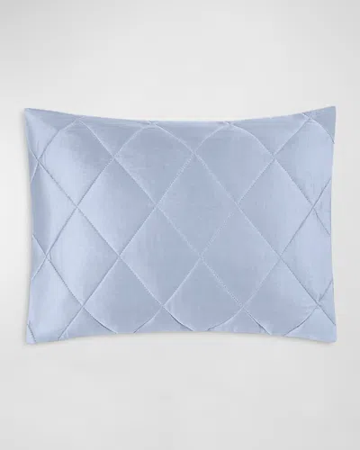 Matouk Nocturne Quilt Boudoir Sham In Blue