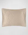 Matouk Nocturne Quilt Boudoir Sham In Khaki