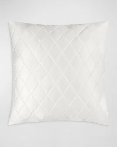 Matouk Nocturne Quilt Euro Sham In Bone