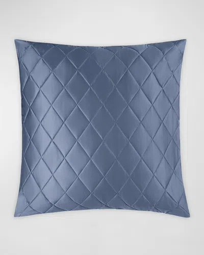 Matouk Nocturne Quilt Euro Sham In Blue