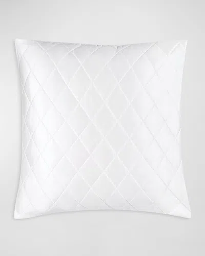 Matouk Nocturne Quilt Euro Sham In White