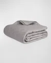 Matouk Nocturne Sateen Quilt, Full/queen In Platinum