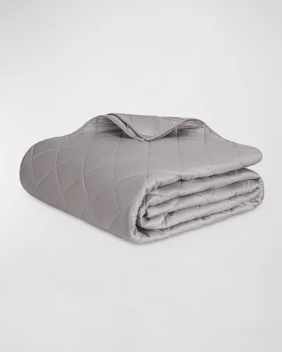 Matouk Nocturne Quilt Full/queen Quilt In Gray