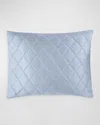 Matouk Nocturne Quilt King Sham In Hazy Blue