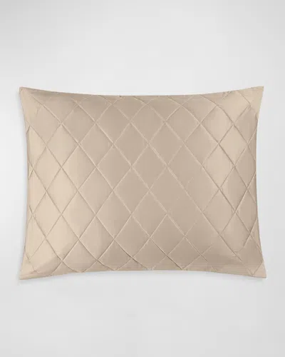 Matouk Nocturne Quilt King Sham In Khaki