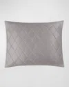 Matouk Nocturne Quilt King Sham In Gray