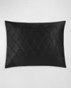 Matouk Nocturne Quilt Standard Sham In Black