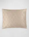 Matouk Nocturne Quilt Standard Sham In Khaki