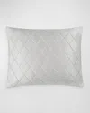 Matouk Nocturne Quilt Standard Sham In Silver
