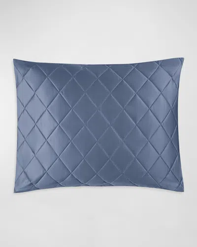 Matouk Nocturne Quilt Standard Sham In Blue