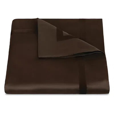 Matouk Nocturne Sateen Duvet Cover, Full/queen In Brown