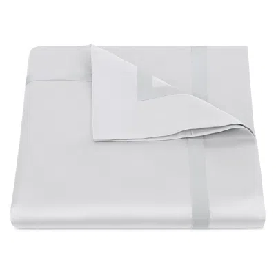 Matouk Nocturne Sateen Duvet Cover, Full/queen In Gray