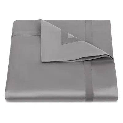 Matouk Nocturne Sateen Duvet Cover, King In Gray