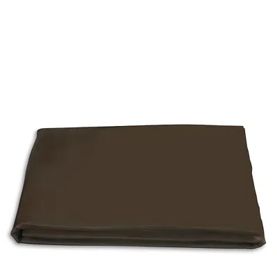 Matouk Nocturne Sateen Fitted Sheet, California King In Sable