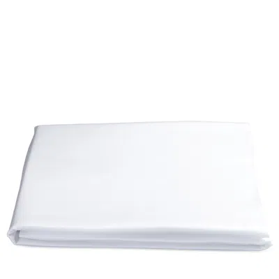 Matouk Nocturne Sateen Fitted Sheet, Full In White