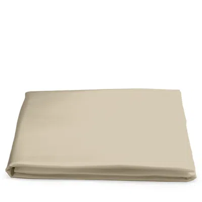 Matouk Nocturne Sateen Fitted Sheet, King In Champagne Beige