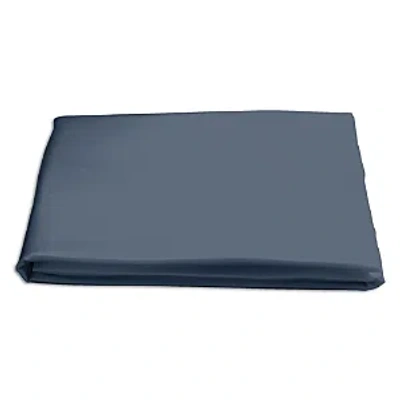 Matouk Nocturne Sateen Fitted Sheet, King In Steel Blue