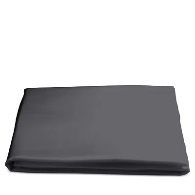Matouk Nocturne Sateen Fitted Sheet, Queen In Charcoal