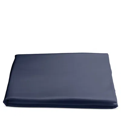 Matouk Nocturne Sateen Fitted Sheet, Queen In Navy