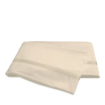 Matouk Nocturne Sateen Flat Sheet, Full/queen In Neutral