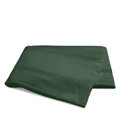Matouk Nocturne Sateen Flat Sheet, Full/queen In Green