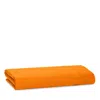 Matouk Nocturne Sateen Flat Sheet, Full/queen In Tangerine