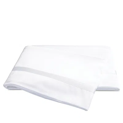 Matouk Nocturne Sateen Flat Sheet, Full/queen In White