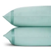 Matouk Nocturne Sateen King Pillowcase, Pair In Aquamarine