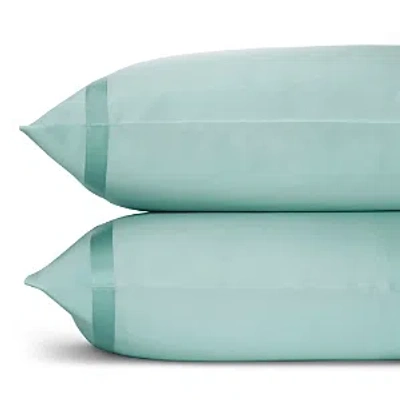 Matouk Nocturne Sateen King Pillowcase, Pair In Aquamarine
