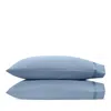 Matouk Nocturne Sateen King Pillowcase, Pair In Hazy Blue