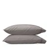 Matouk Nocturne Sateen King Pillowcase, Pair In Platinum
