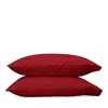 Matouk Nocturne Sateen King Pillowcase, Pair In Scarlet