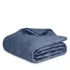 Matouk Nocturne Sateen Quilt, Full/queen In Blue