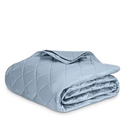 Matouk Nocturne Sateen Quilt, Twin In Blue