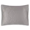 Matouk Nocturne Quilt Boudoir Sham In Platinum