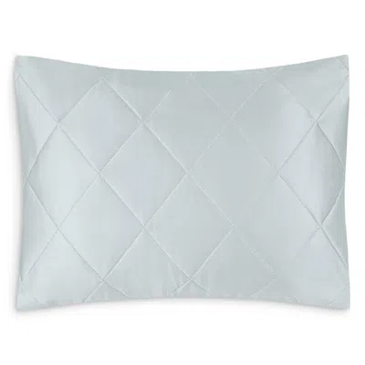 Matouk Nocturne Sateen Quilted Boudoir Sham In Blue