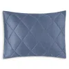 Matouk Nocturne Quilt Boudoir Sham In Steel Blue