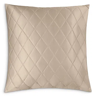 Matouk Nocturne Sateen Quilted Euro Sham In Neutral