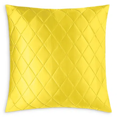 Matouk Nocturne Sateen Quilted Oversized Euro Sham In Yellow